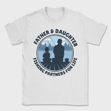Father And Daughter Fishing, Tricou Barbati (Unisex)