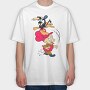Daffy Duck Cooking Rolling Pin, Tricou Oversize Barbati (Unisex)