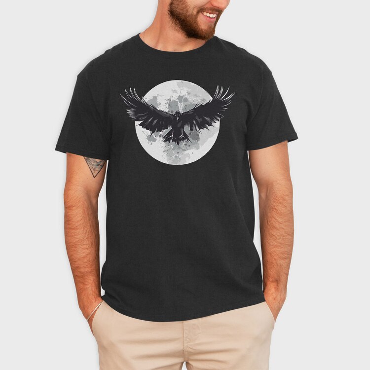 Raven Moon, Tricou Barbati (Unisex)