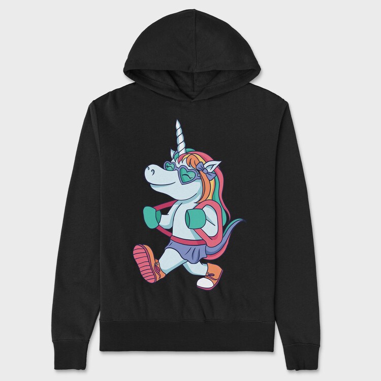 School Unicorn, Hanorac Oversize Barbati (Unisex)