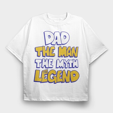 Dad The Legend, Tricou Oversize Barbati (Unisex)