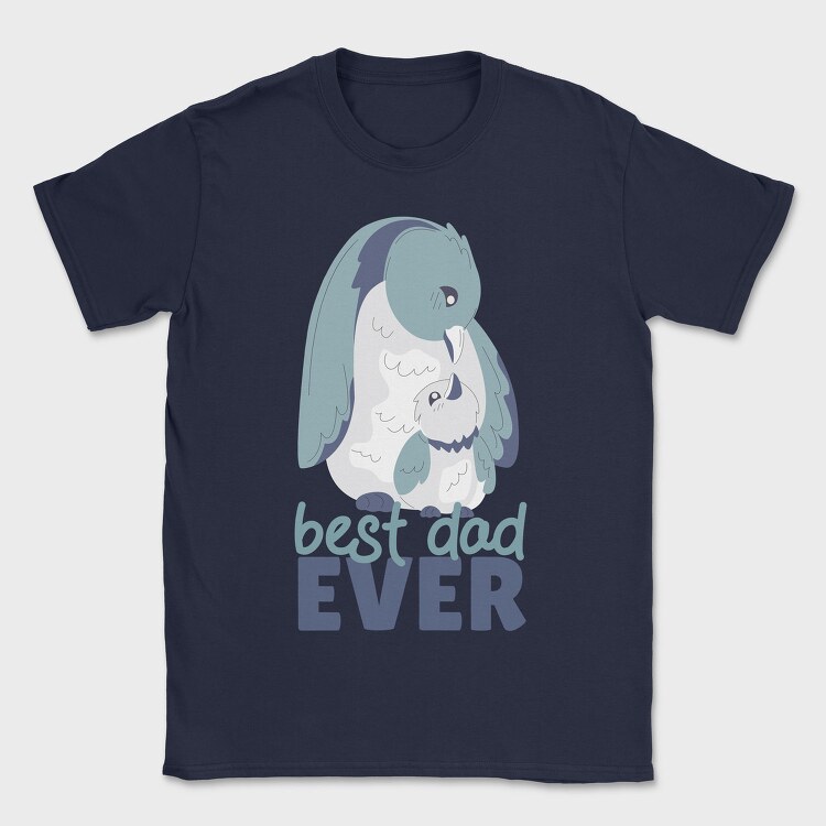 Best Dad Ever Penguin, Tricou Barbati (Unisex)