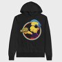 Nerd Simpson Headphones Nerd Tag, Hanorac Oversize Barbati (Unisex)