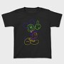 Mickey Mouse Colorful Lines Urban Art 99, Tricou Copii