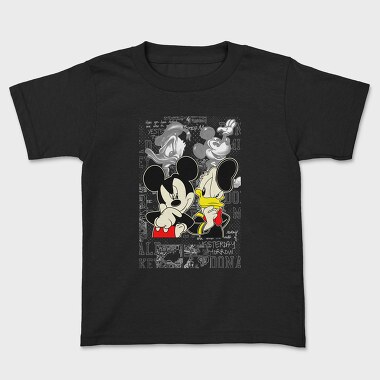 Mickey Donald Thinking Urban Art 99, Tricou Copii