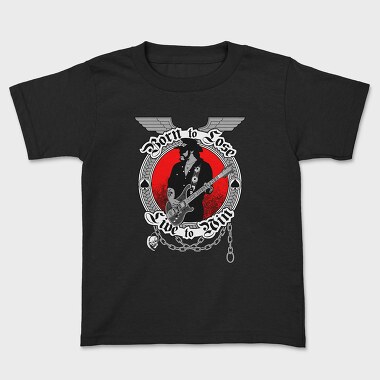 Born To Lose Guitarist Rock Ribbons, Tricou Copii