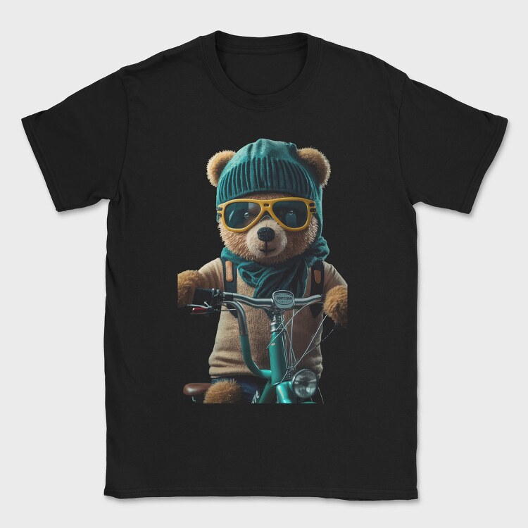 Teddy Bike, Tricou Barbati (Unisex)