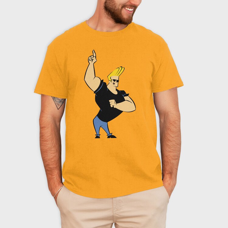 Cartoon Retro Johny Bravo 1, Tricou Barbati (Unisex)