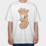 Lama Chill, Tricou Oversize Barbati (Unisex)