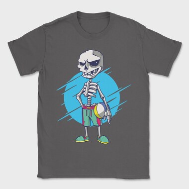 Beach Volley Skull, Tricou Barbati (Unisex)