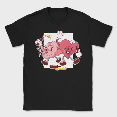 Drunk Heart And Brain, Tricou Barbati (Unisex)