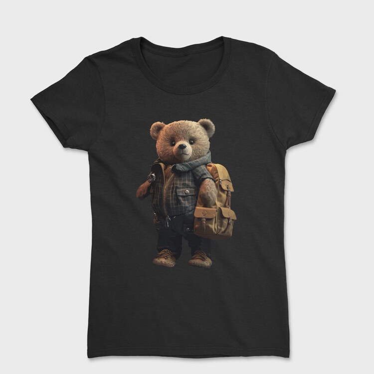 Teddy With Backpak, Tricou Femei