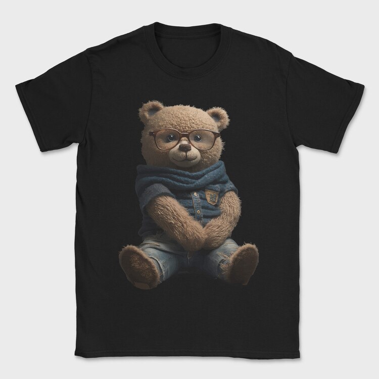 Teddy Glasses, Tricou Barbati (Unisex)