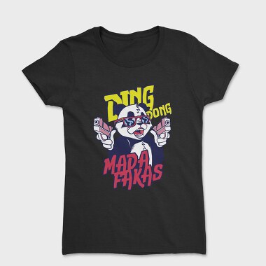 Ding Dong Panda T Shirt, Tricou Femei