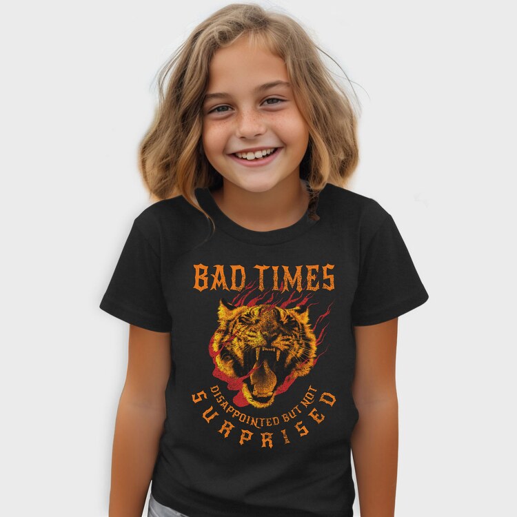 Old School Tiger Bad Times, Tricou Copii
