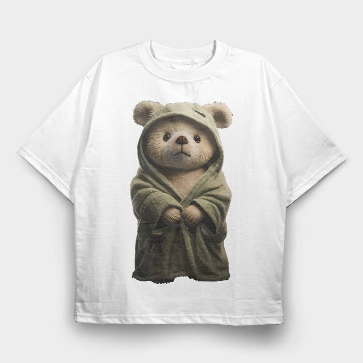 Teddy Bear Robe, Tricou Oversize Barbati (Unisex)