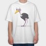 Ostrich Smile, Tricou Oversize Barbati (Unisex)