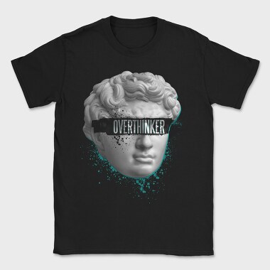 Overthinker Statue Head, Tricou Barbati (Unisex)