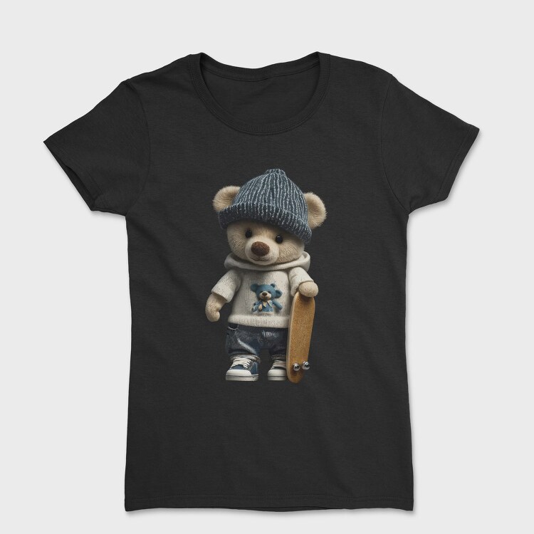 Skate Teddy Bear, Tricou Femei