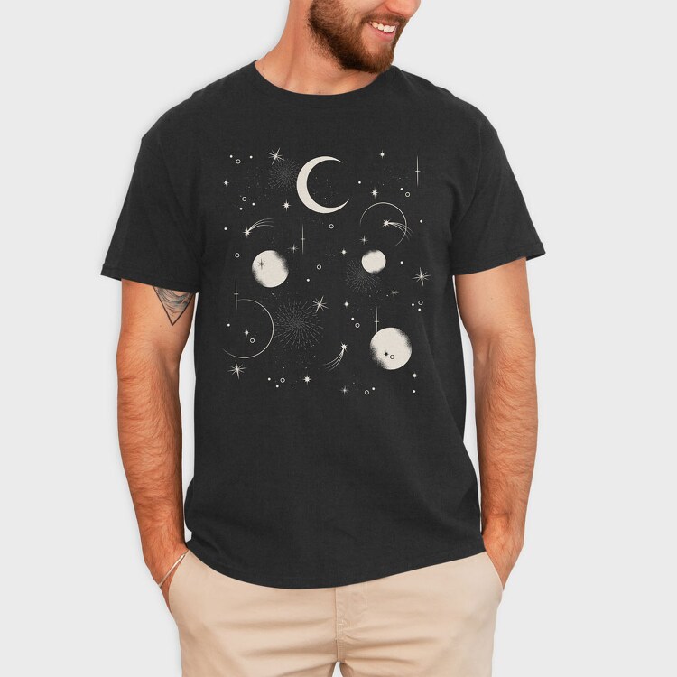 Night Sky, Tricou Barbati (Unisex)