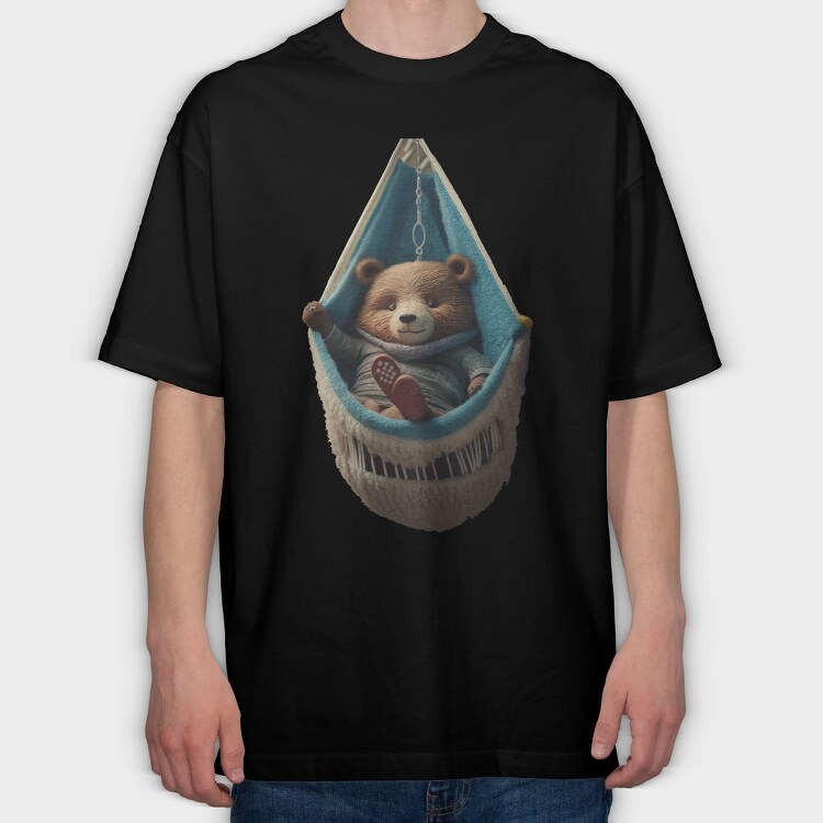 Baby Teddy, Tricou Oversize Barbati (Unisex)