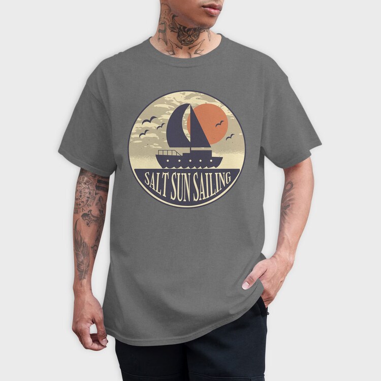 Salt Sun Sailing Boat, Tricou Barbati (Unisex)