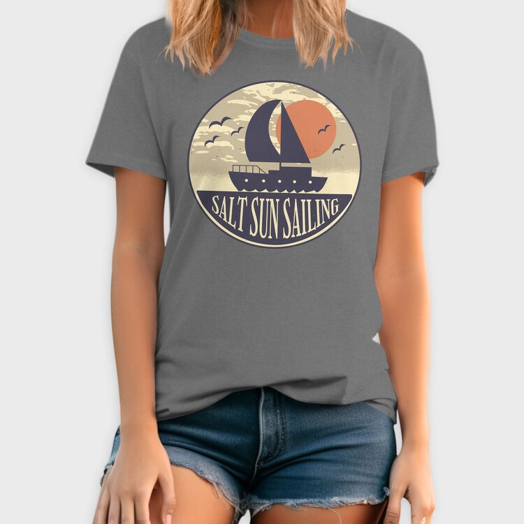 Salt Sun Sailing Boat, Tricou Barbati (Unisex)