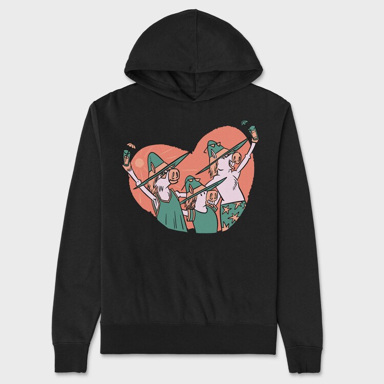 Ponie Cocktails, Hanorac Oversize Barbati (Unisex)