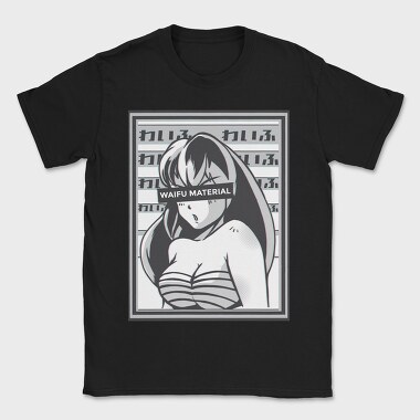 Waifu Material, Tricou Barbati (Unisex)