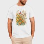 Butterfly and Flowers, Tricou Barbati (Unisex)