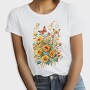 Butterfly and Flowers, Tricou Femei