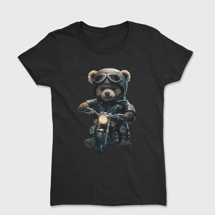 Biker Teddy Bear, Tricou Femei