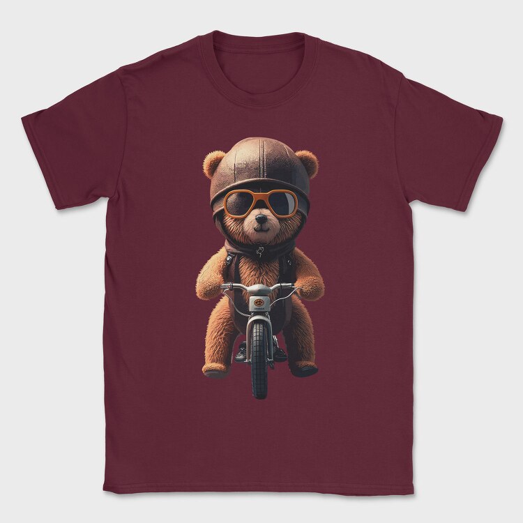 Teddy Bear Bike, Tricou Barbati (Unisex)