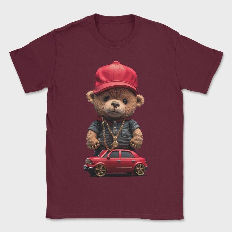 Car Teddy Bear, Tricou Barbati (Unisex)