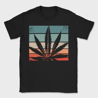 Cannabis Retro Design, Tricou Barbati (Unisex)
