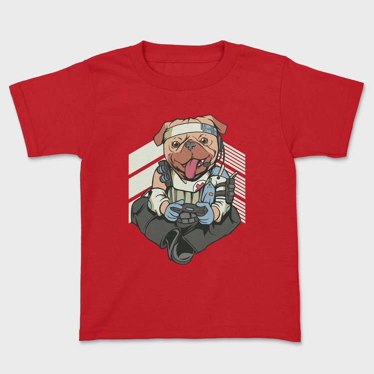 Gamer Pug, Tricou Copii