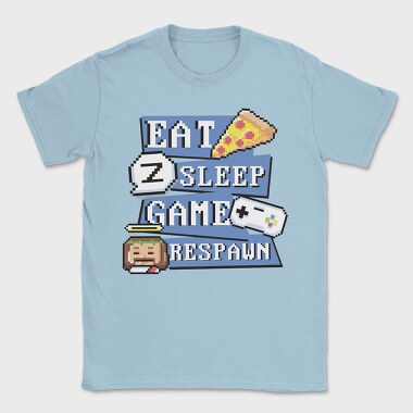 Pixel Respawn, Tricou Barbati (Unisex)