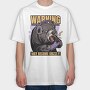 Gaming Bear Angry, Tricou Oversize Barbati (Unisex)