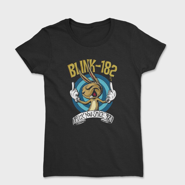 Bunny Eyes Flames 182 Funny Sarcastic, Tricou Femei