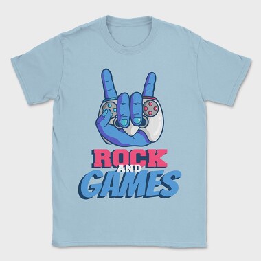 Rock And Games, Tricou Barbati (Unisex)