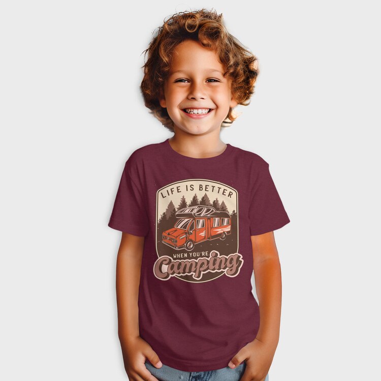 Life Is Better When Youre Camping, Tricou Copii