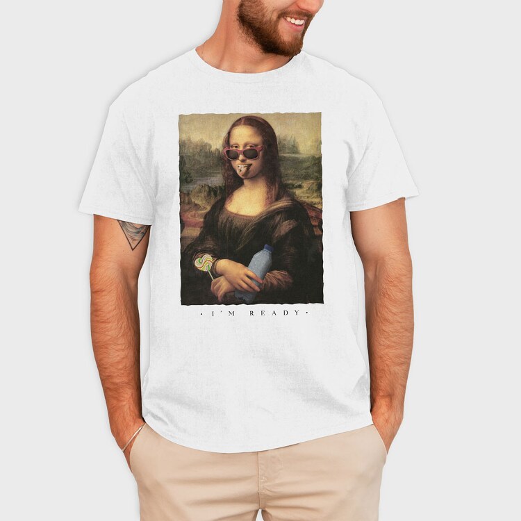 Ready Mona Lisa, Tricou Barbati (Unisex)
