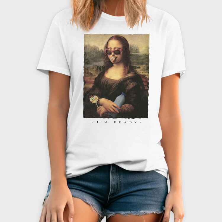Ready Mona Lisa, Tricou Barbati (Unisex)