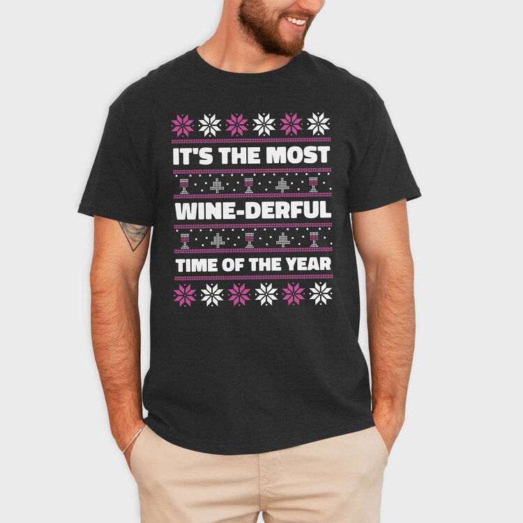 Ugly Sweater Wine, Tricou Barbati (Unisex)