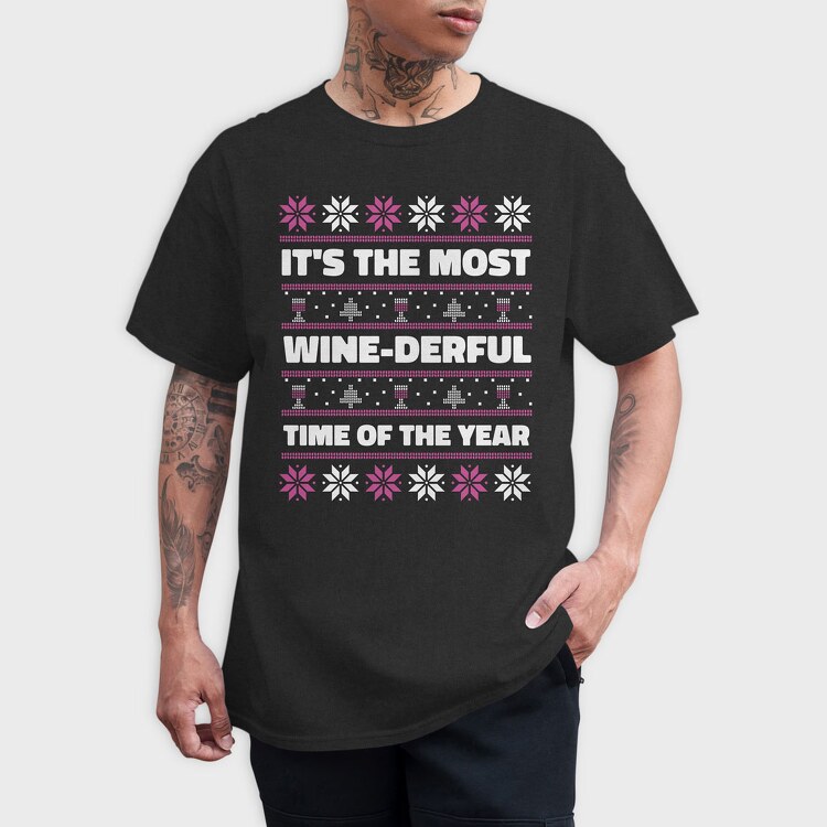 Ugly Sweater Wine, Tricou Barbati (Unisex)