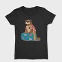 Otter Animal On Vacation Travel, Tricou Femei