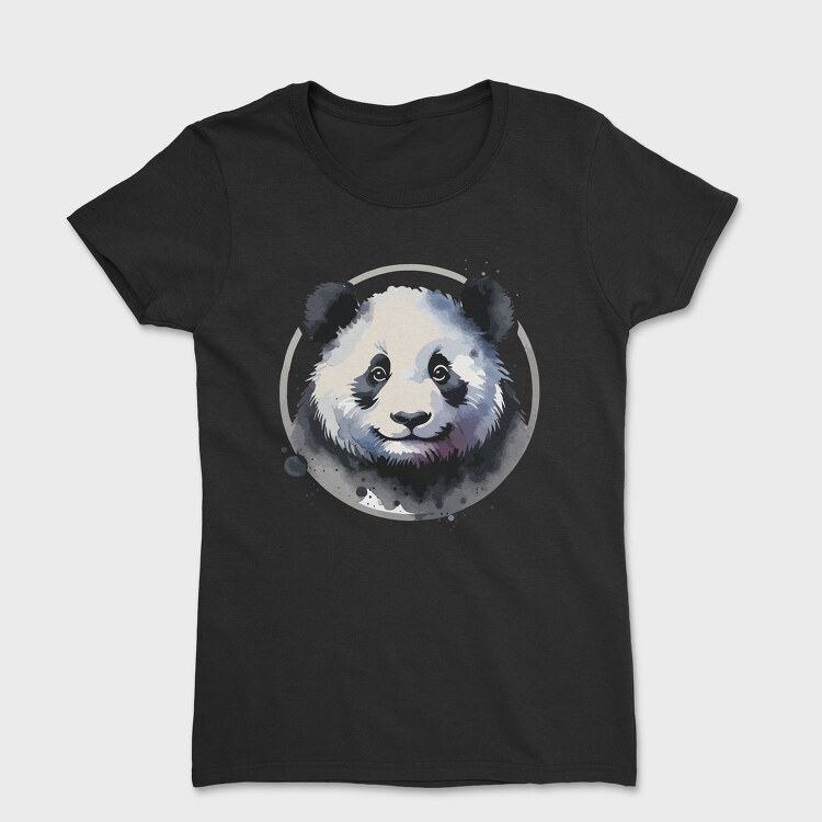 Panda Watercolor Mug, Tricou Femei