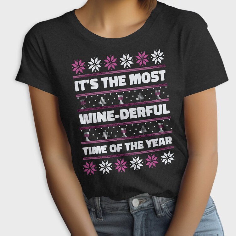 Ugly Sweater Wine, Tricou Femei