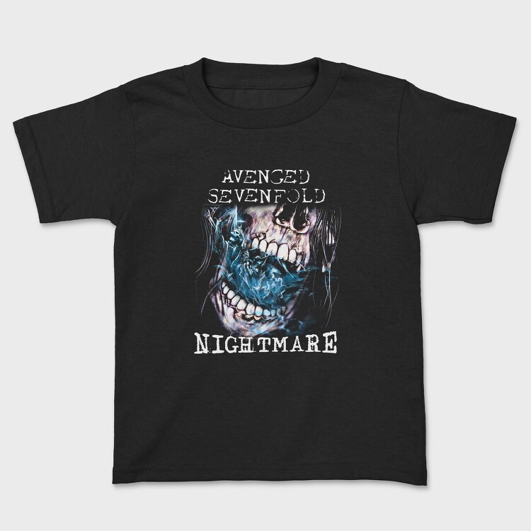 Avenged Sevenfold Skull Flames Eyes 2, Tricou Copii