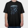 Harley Skull Biker Flag, Tricou Oversize Barbati (Unisex)
